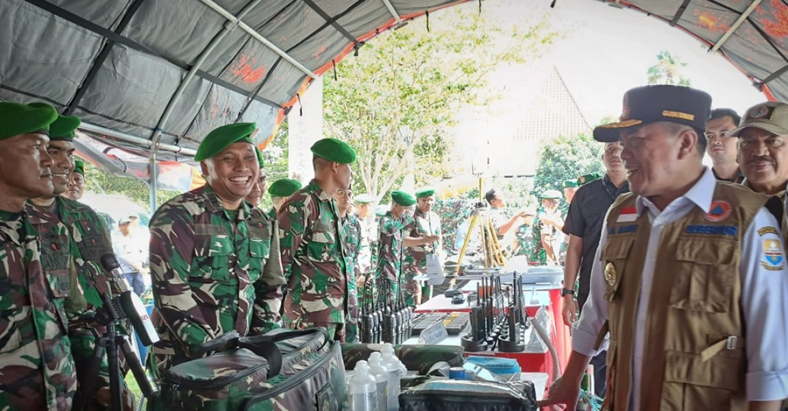Gubernur Al Haris Hadiri Simulasi Penanganan Karhutla di Sumsel Bersama Menko Airlangga