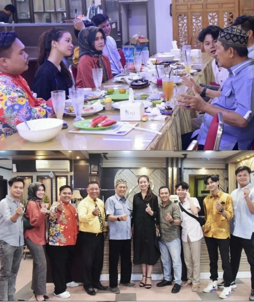 Runner UP Putri Pariwisata Tahun 2023 Disambut Makan Siang oleh Wabup Inhil Saat Tiba di Tanah Kelahiran