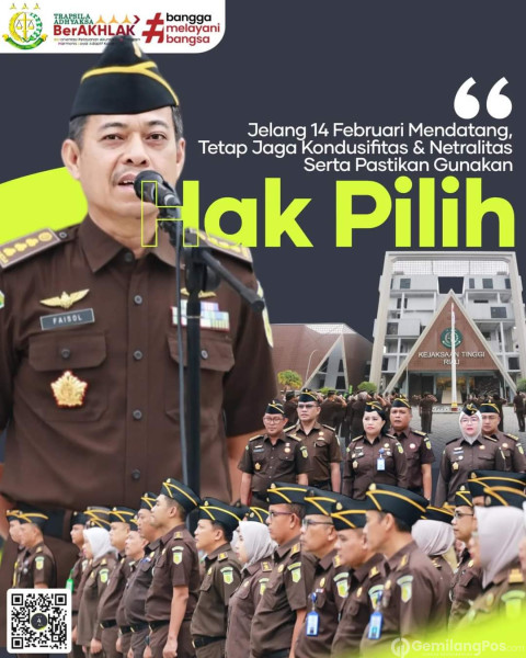Asisten Pidana Militer Kejati Riau Pimpin Apel Kerja Pagi