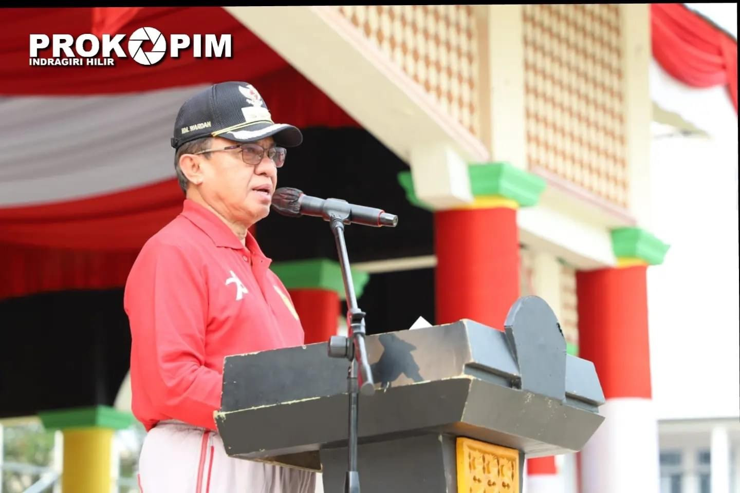 Bupati Wardan Pimpin Upacara Pencanangan Kegiatan Olahraga Sempena HUT RI ke-78