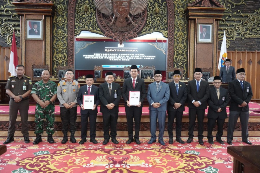 Raih WTP 14 Kali Berturut-turut, Pemprov Jambi Tuai Apresiasi dari BPK RI