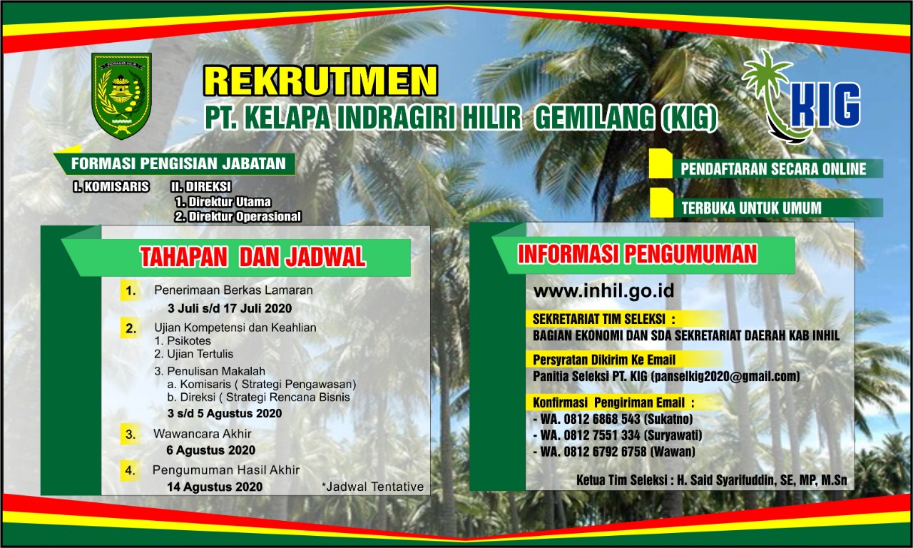 PT KIG Buka Lowongan Jabatan Komisaris dan Direksi, Berikut Syaratnya