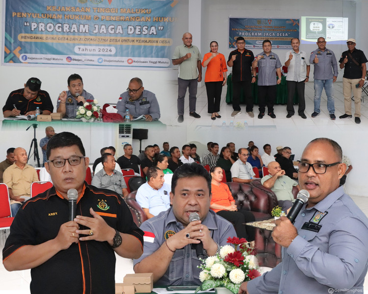 JAKSA HADIR SEBAGAI PENGAWAL DANA DESA DALAM PENYULUHAN DAN PENERANGAN HUKUM DI KECAMATAN NUSANIWE KOTA AMBON