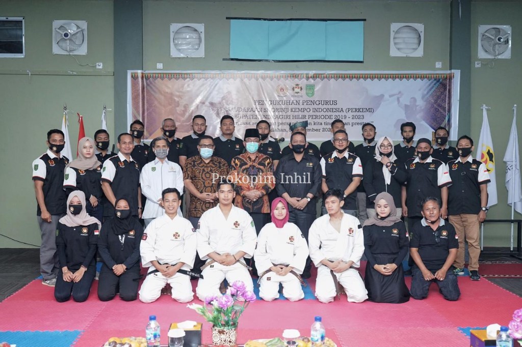 Perkenalkan Olahraga Kempo di Inhil, Bupati Wardan Hadiri Pelantikan Pengurus PERKEMI Priode 2019-20