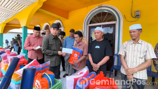 Musibah Kebakaran di Desa Belanta Raya Pj. Bupati H.Erisman Yahya Beri Bantuan