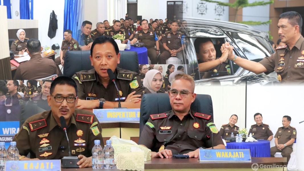Kajati Agoes SP Sambut Kunjungan Tim Inspeksi Bidang Pengawasan Kejagung