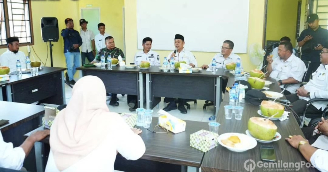 Kunker ke Kempas, Pj. Bupati Herman Bahas Perkembangan Pertanian Sekaligus Berdialog Dengan Kelompok Tani