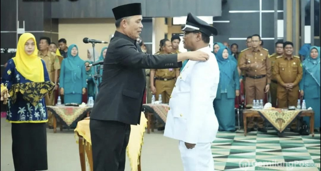 Isi Kekosongan Pemerintahan Di Desa, Pj Bupati Herman Lantik Kades Hasil Pilkades Serentak TH 2023