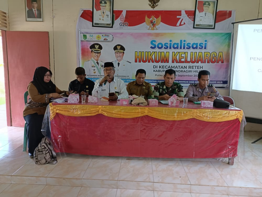 DP2KBP3A Inhil Sosialisasikan Hukum Keluarga di Kecamatan Reteh