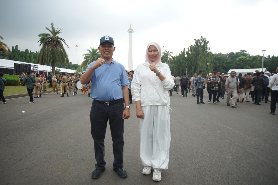 Bupati dan Wakil Bupati Indragiri Hilir Terpilih, Herman dan Yuliantini, Ikuti Gladi Pelantikan di Jakarta