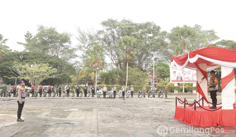 Kapolres Inhil pimpin apel gelar pasukan operasi Mantap Praja Lancang Kuning 2024