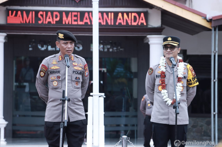 Kapolres Berganti, Mapolres Gelar Kenal Pamit dan Parade Farawell