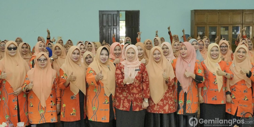 DWP Gelar Arisan Bulanan Sekaligus Perkenalan Penasehat DWP Inhil Kartika Sari, S.E.I.