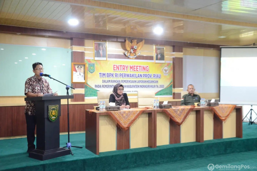 Entry Meeting Tim BPK RI Perwakilan Provinsi Riau Atas LKPD Kabupaten Inhil TA 2023