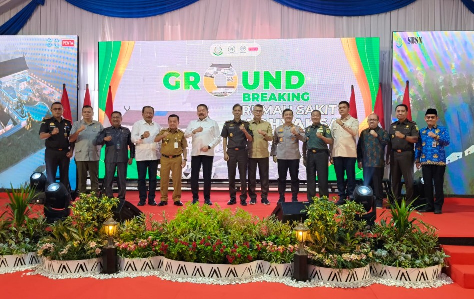 Al Haris Dampingi Jaksa Agung ST Burhanuddin Lakukan Grandbreaking RS Adhyaksa Jambi