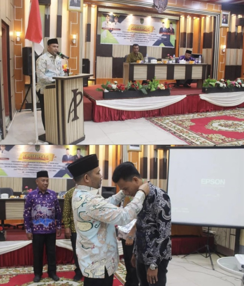 Bupati Inhil Buka Sosialisasi  Pedoman Pembentukan LKD dan LAD 