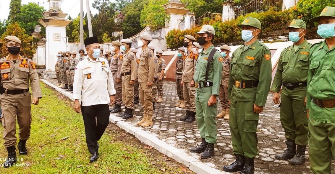 Pemkab Merangin Laksanakan Apel Siaga Pengamanan Pilkades Serentak 2022