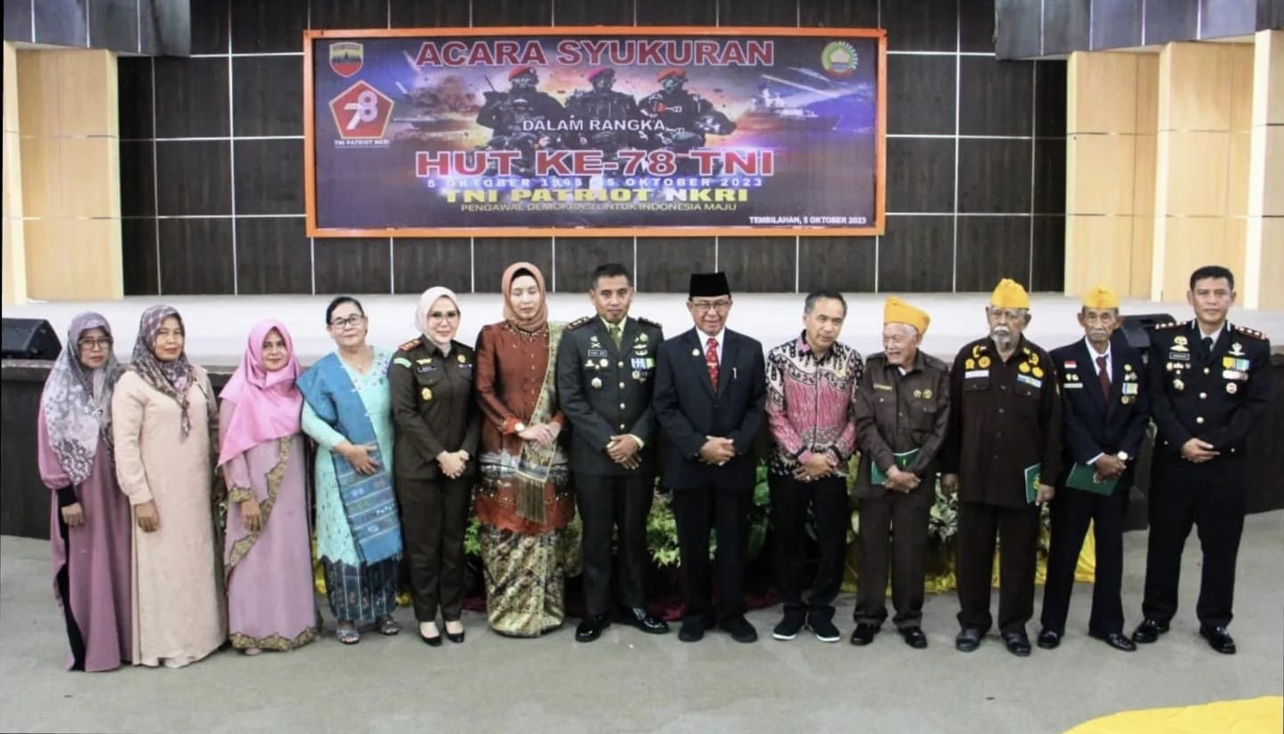 Bupati Wardan Hadiri Syukuran Kodim 0314/Inhil Peringati HUT TNI ke-78