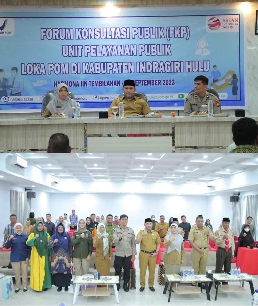 Bupati Inhil Hadiri Forum Konsultasi Publik Loka POM Inhu 