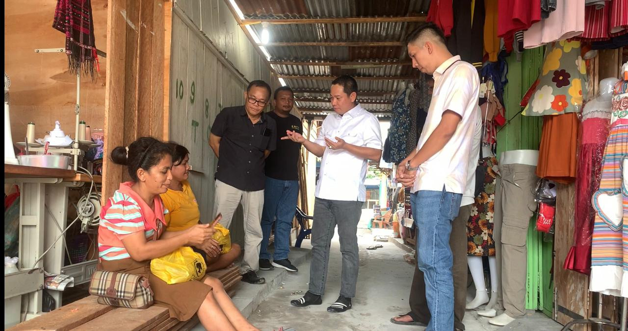 Ketua DPRD Siak Kunjungi Pasar Minggu Kandis, Tampung Aspirasi Pedagang
