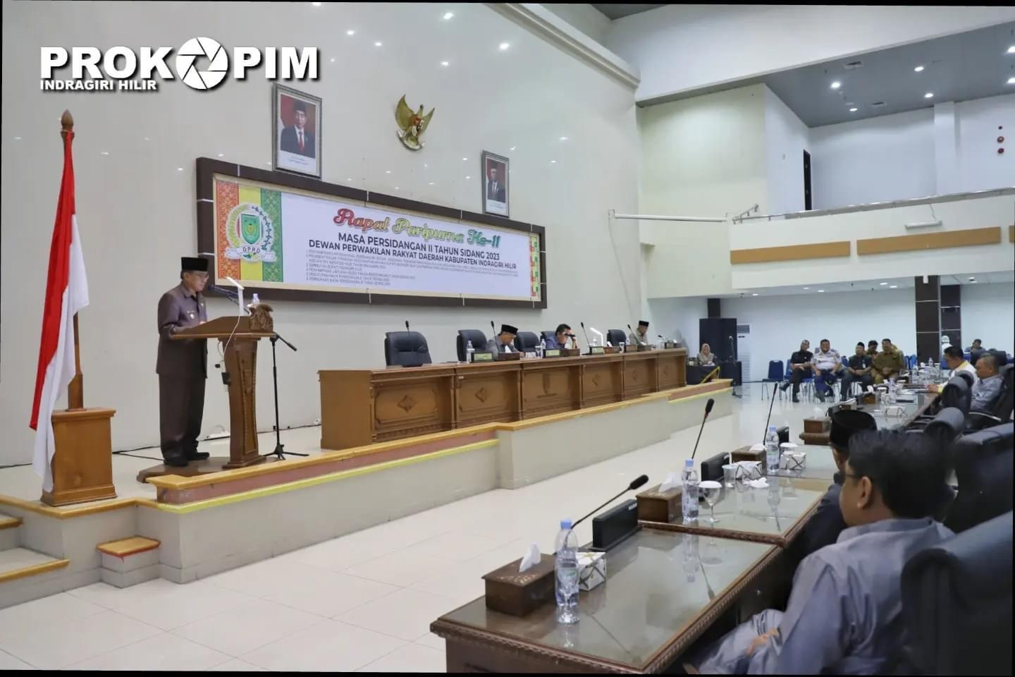 Bupati Wardan Hadiri Rapat Paripurna Ke-II DPRD Inhil 