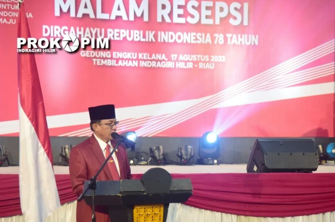 Bupati dan Wabup Inhil Hadiri Malam Resepsi Dirgahayu RI ke-78 