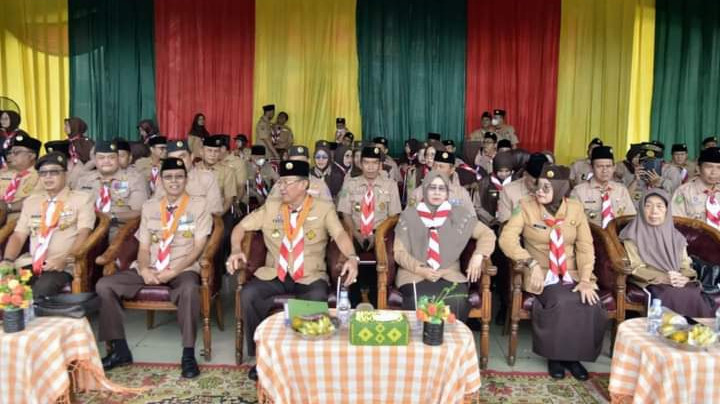 Bupati Pimpin Upacara HUT ke-61 Pramuka Tingkat Kabupaten Indragiri Hilir