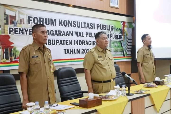 Bupati Inhil Pimpin Rapat Forum Konsultasi Publik Penyelenggaraan Mal Pelayanan Publik