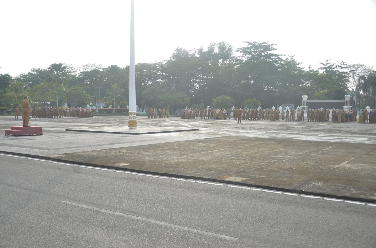 Tingkatkan Rasa Kecintaan Terhadap Tanah Air, Pemkab Inhil Laksanakan Apel Pagi Setiap Hari Senin