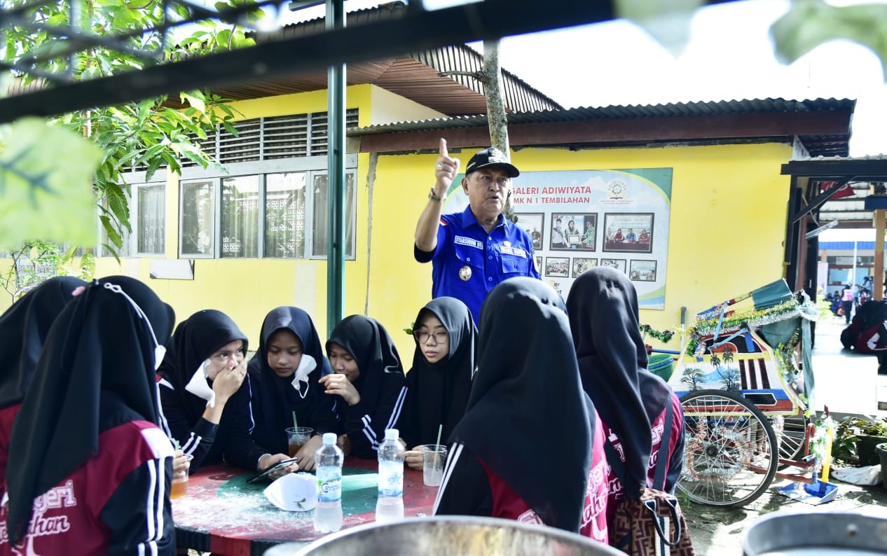 Tingkat Mutu Pendidikan, Wabup H.Syamsuddin Uti Tinjau Fasilitas Belajar Mengajar di SMKN 1 Tembilahan