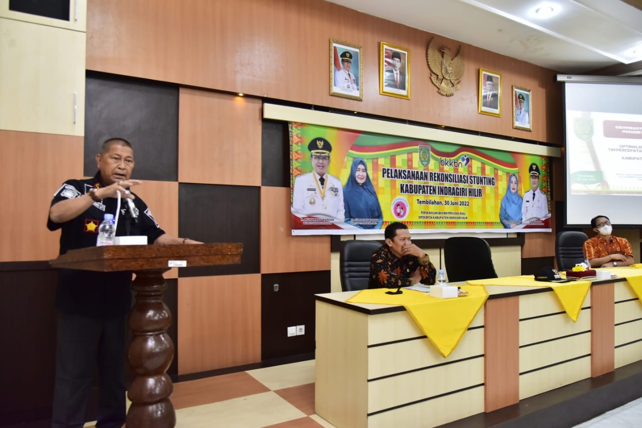 Buka Rekonsiliasi Stunting, Wabub Inhil Ajak Seluruh Pihak Bekerjasama Dalam Menurunkan Stunting