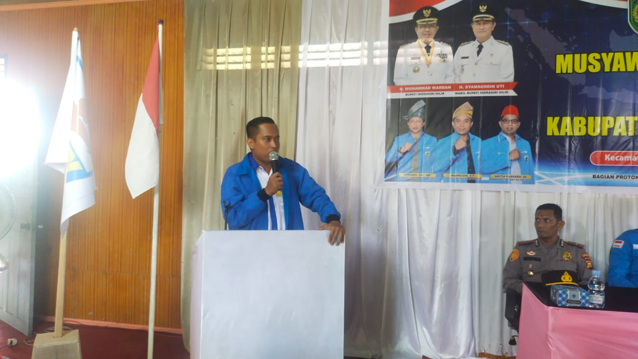 Sah, Mahmudin dan Aditiya Prahara Resmi Terpilih Sebagai Ketua dan Sekretaris KNPI Inhil 2022-2025 