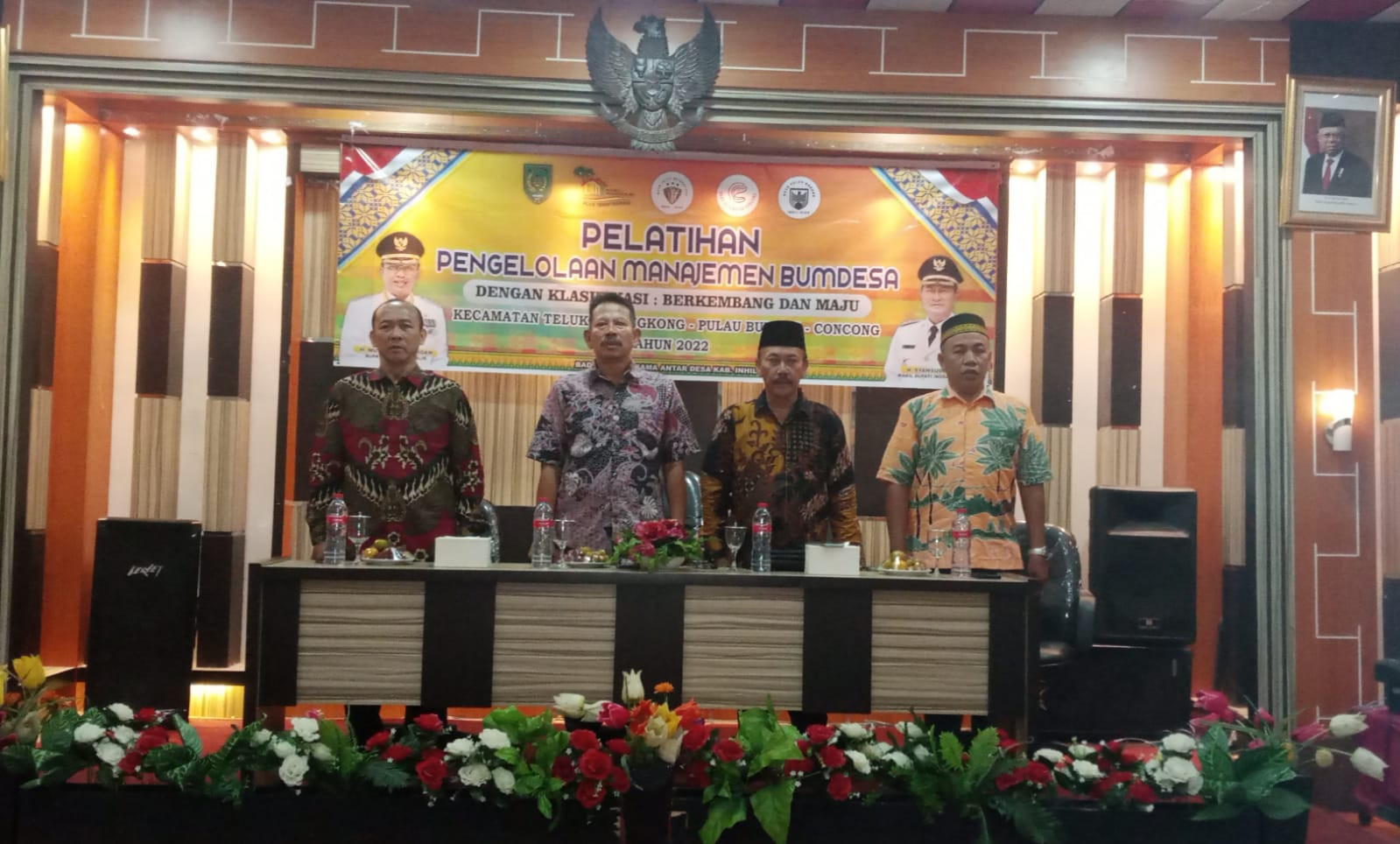 Majukan BUMDes di Inhil, BKAD Tiga Kecamatan Gelar Pelatihan Pengelolaan Manajemen