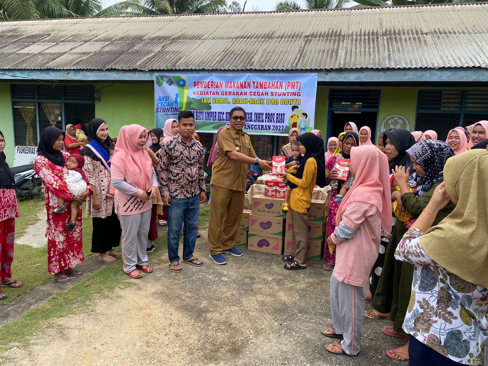 Pemdes Batu Ampar Laksanakan Pemberian Makanan Tambahan 