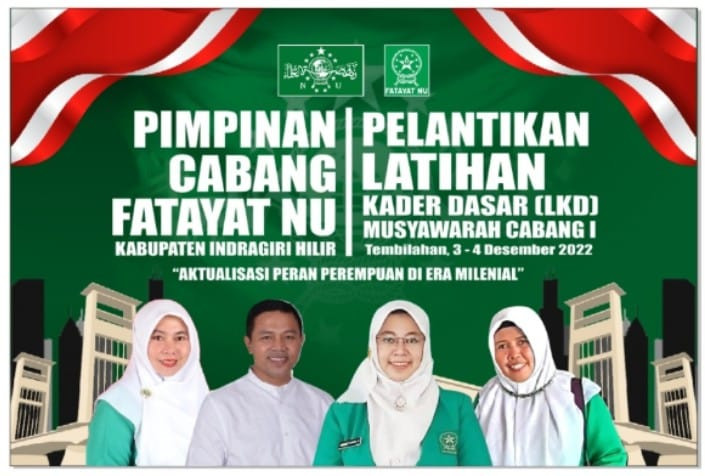 Pengurus Fatayat NU Inhil Periode 2022-2027, Resmi di Lantik