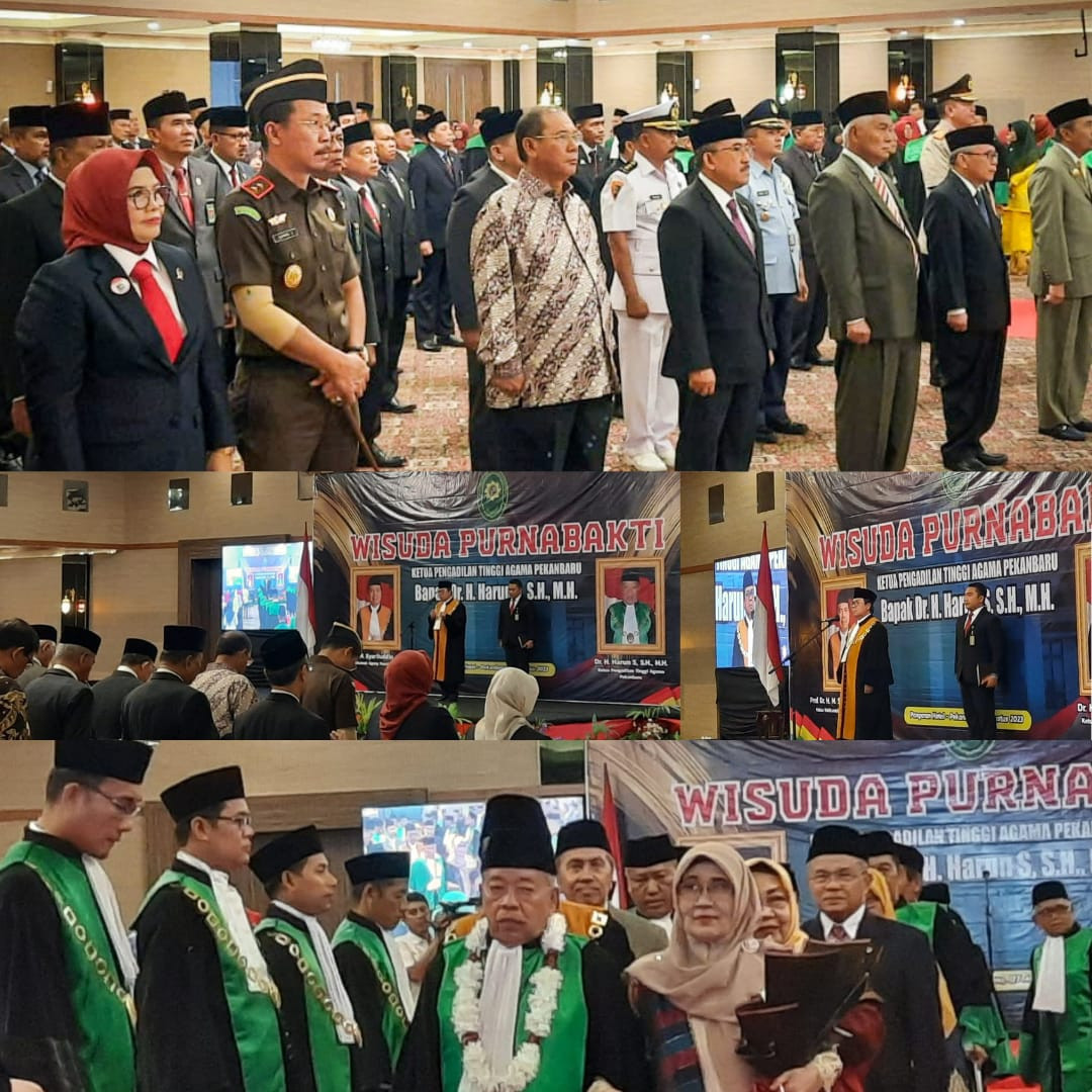 Kajati Riau Hadiri Kegiatan Wisuda Purnabhakti Ketua Pengadilan Tinggi Agama Pekanbaru