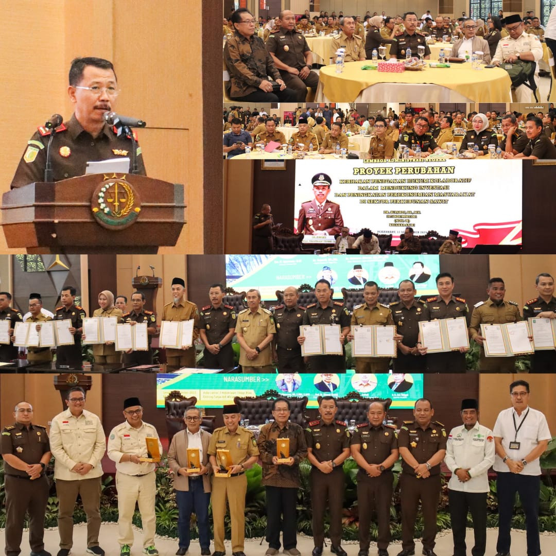 Kepala Kejaksaan Tinggi Riau Melakukan Kegiatan Focus Group Discussion (FGD) Jaga Zona Pertanian, Perekonomian dan Industri (JAGA ZAPIN) dan Penandatanganan Kesepakatan (MOU) antara Bupati/ Walikota Se- Provinsi Riau dengan Kepala Kejaksaan Negeri Se- Wil