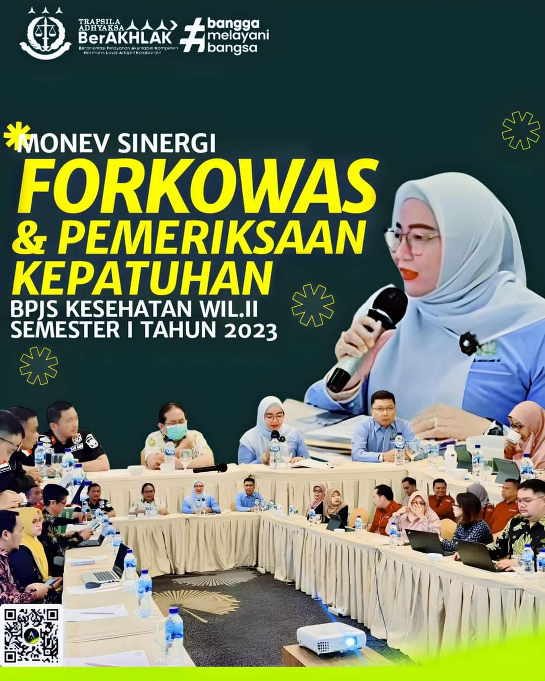 Asisten Perdata dan Tata Usaha Negara Kejaksaan Tinggi Riau hadiri Monev Sinergi Forkowas dan Pemeriksaan Kepatuhan BPJS Kesehatan Wilayah II Semester I Tahun 2023