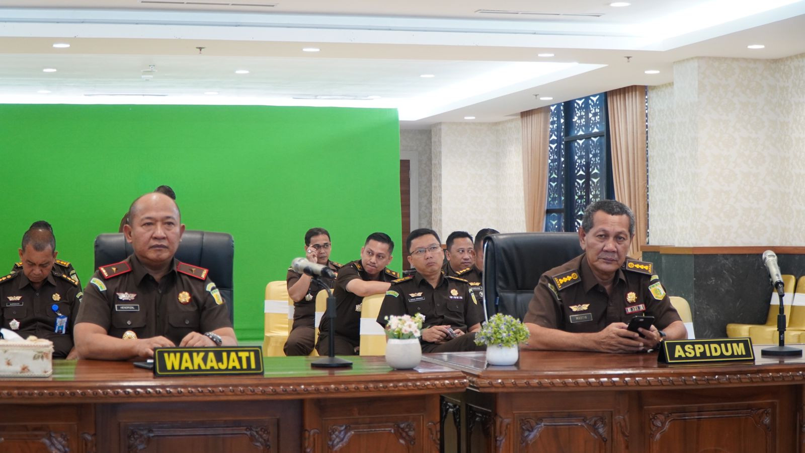 Wakil Kepala Kejaksaan Tinggi Riau mengikuti kegiatan Pembukaan Rapat Kerja Teknis Bidang/Badan Diklat Kejaksaan RI Tahun 2023 secara virtual