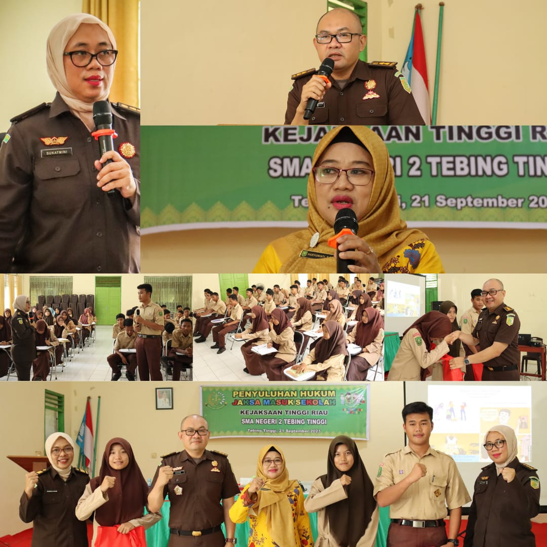 Tim Penkum Kejati Riau Melakukan Penyuluhan Hukum ke SMA 2 Tebing Tinggi 