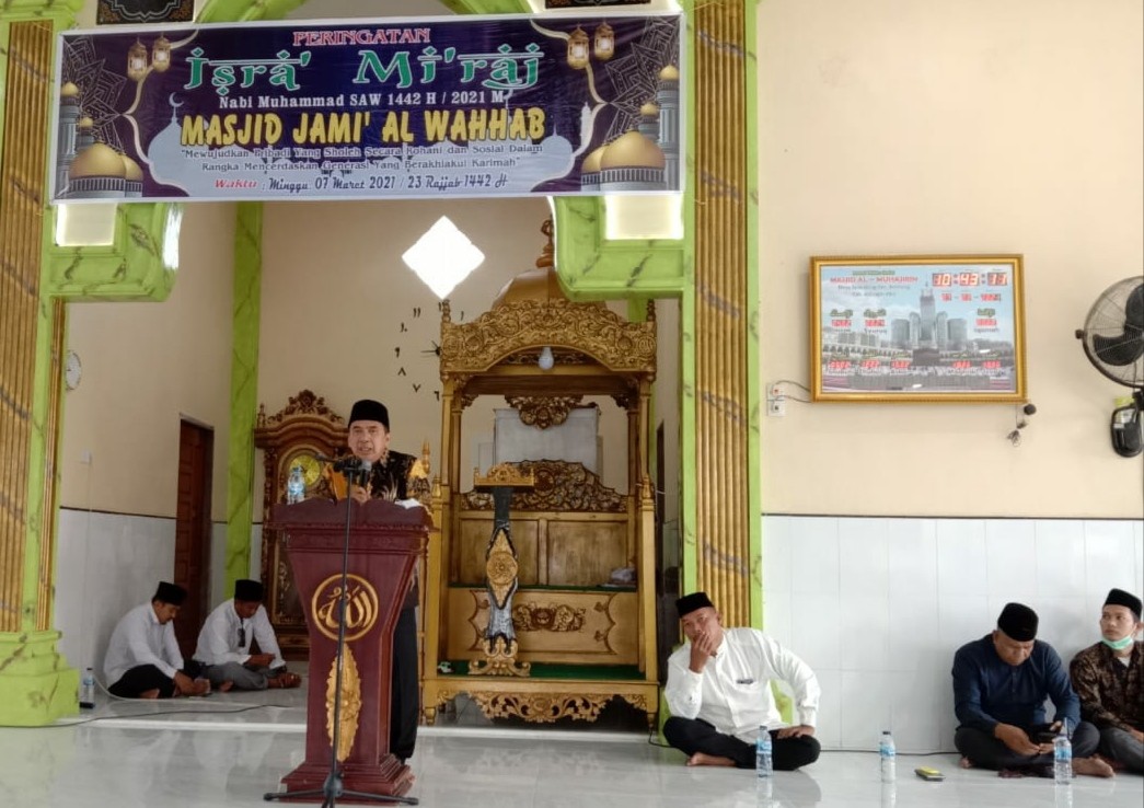 Isra Miraj di Hadiri DR H Feriyandi ST.,MT.,MM, Kades Sencalang: Sepanjang Sejarah Baru Kali ini Dihadiri Ketua DPRD Inhil