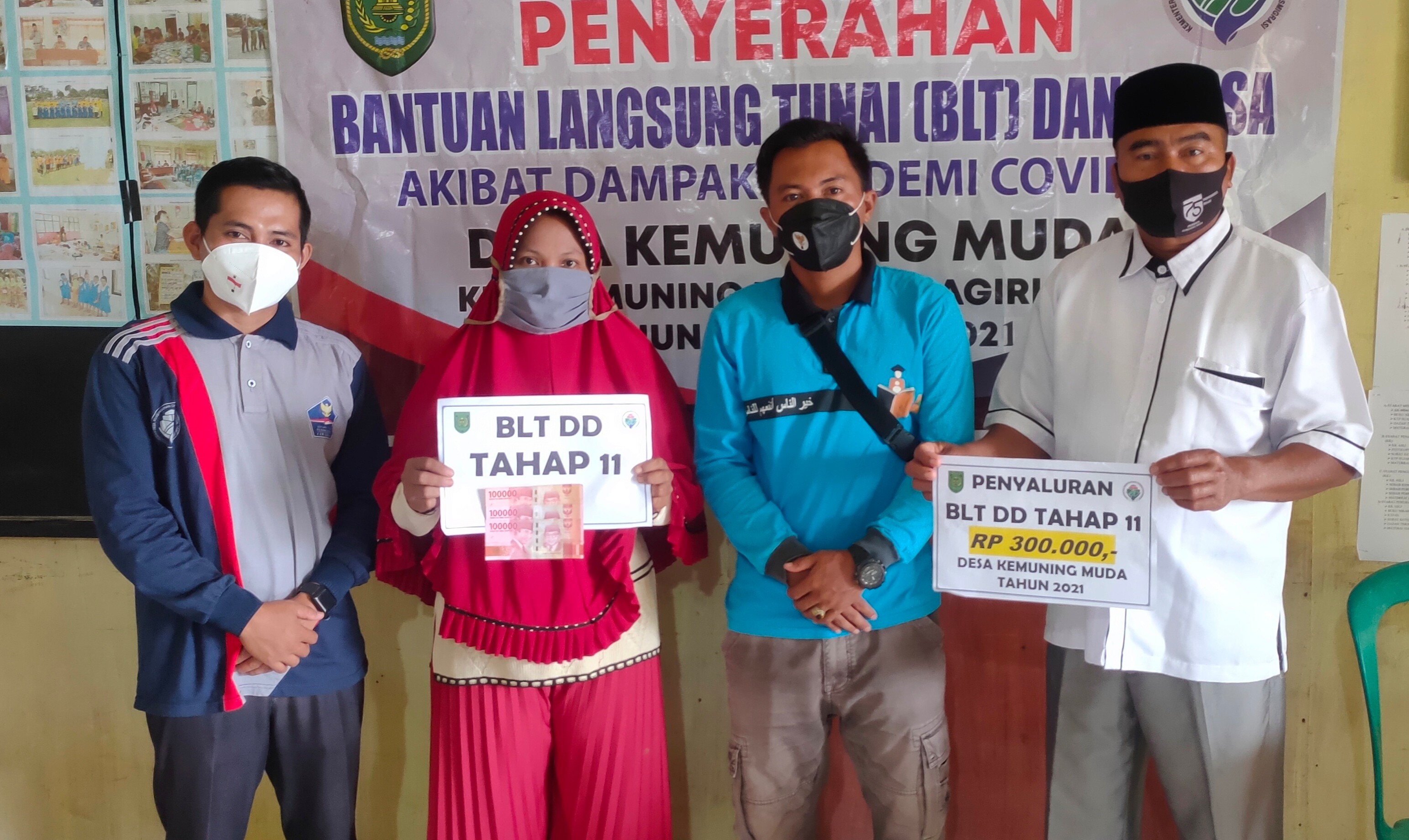 94 KK Warga Desa Kemuning Muda, Terima BLT Tahap 11