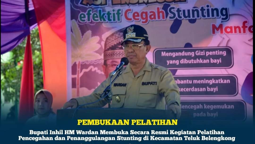 Bupati Wardan Buka Pelatihan Penanganan & Penanggulangan Stunting di Belengkong