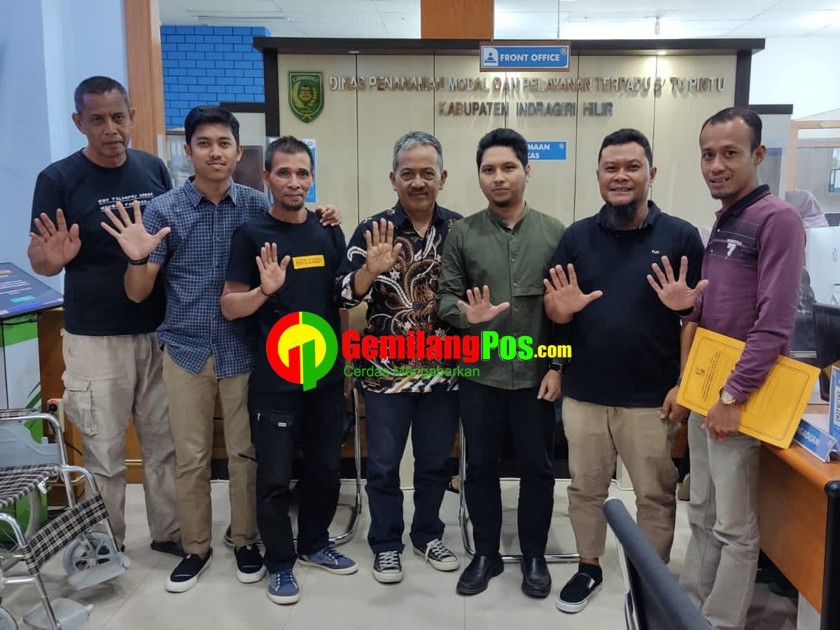 Sharing Informasi, Jajaran DPMPTSP Inhil Terima Kunker Perwakilan DPMPTSP Kampar