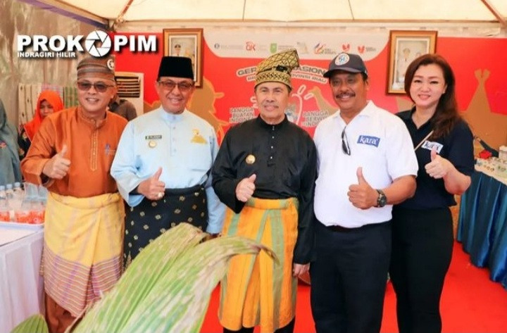 Bupati Inhil Hadiri Harvesting Gerakan Nasional BBI dan BBWI Riau