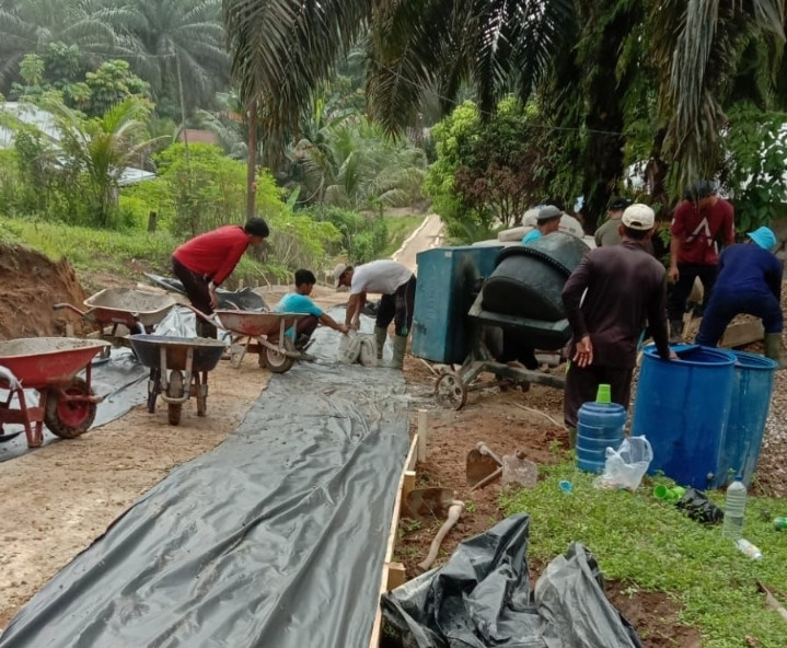 Pemdes Keritang Kebut Realisasi Pembangunan Fisik Dana Desa TA 2023