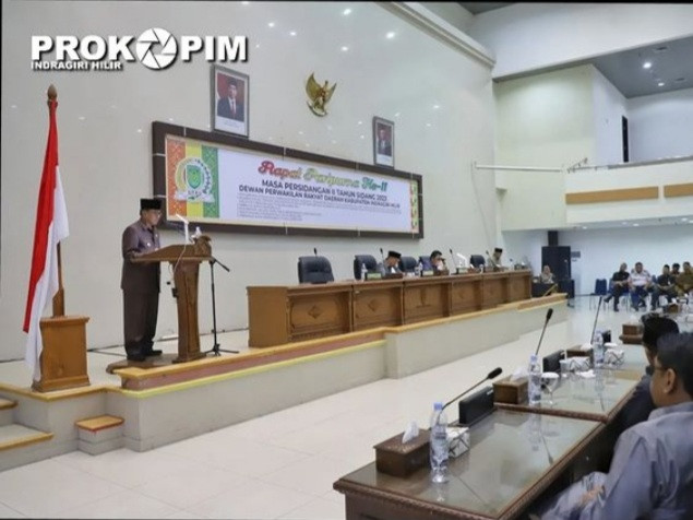 DPRD Inhil Gelar Rapat Paripurna Penyampaian Hasil Pembahasan Rancangan KUA dan PPAS APBD 2024