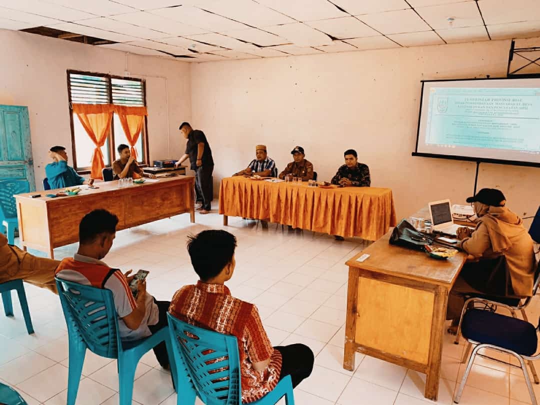 Pemdes Tukjimun Terima Sosialisasi Dana BKK Propinsi Riau Tahun 2022