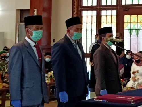 Bupati Alfedri Lantik 3 Kepala OPD, Hasmizal Jabat Kepala Disdukcapil Siak