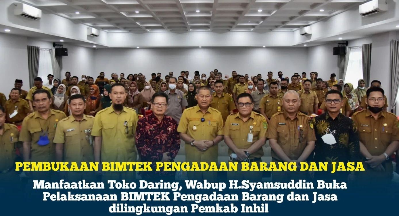 Wabup H.Syamsuddin Uti Buka Bimtek Pengadaan Barang dan Jasa T.A 2022